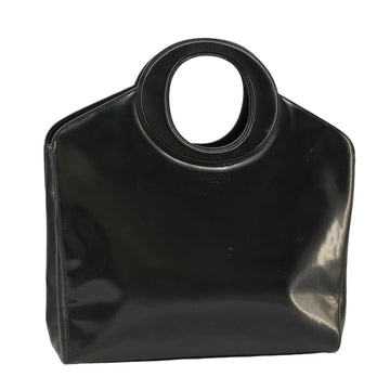 Circle Handle Tote Patent Leather Handbag