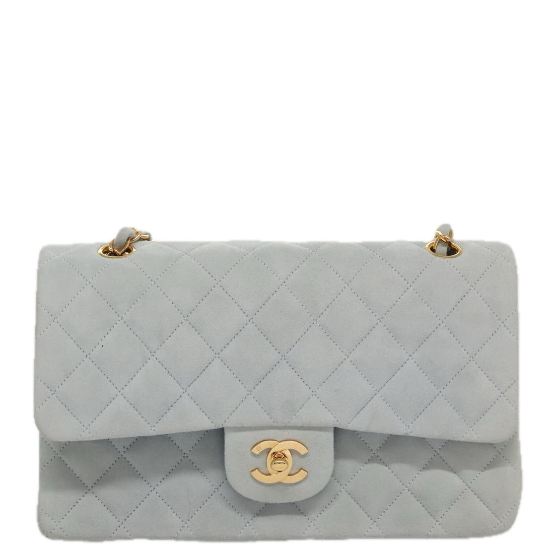 Suede Timeless Handbag with Guarantee Card