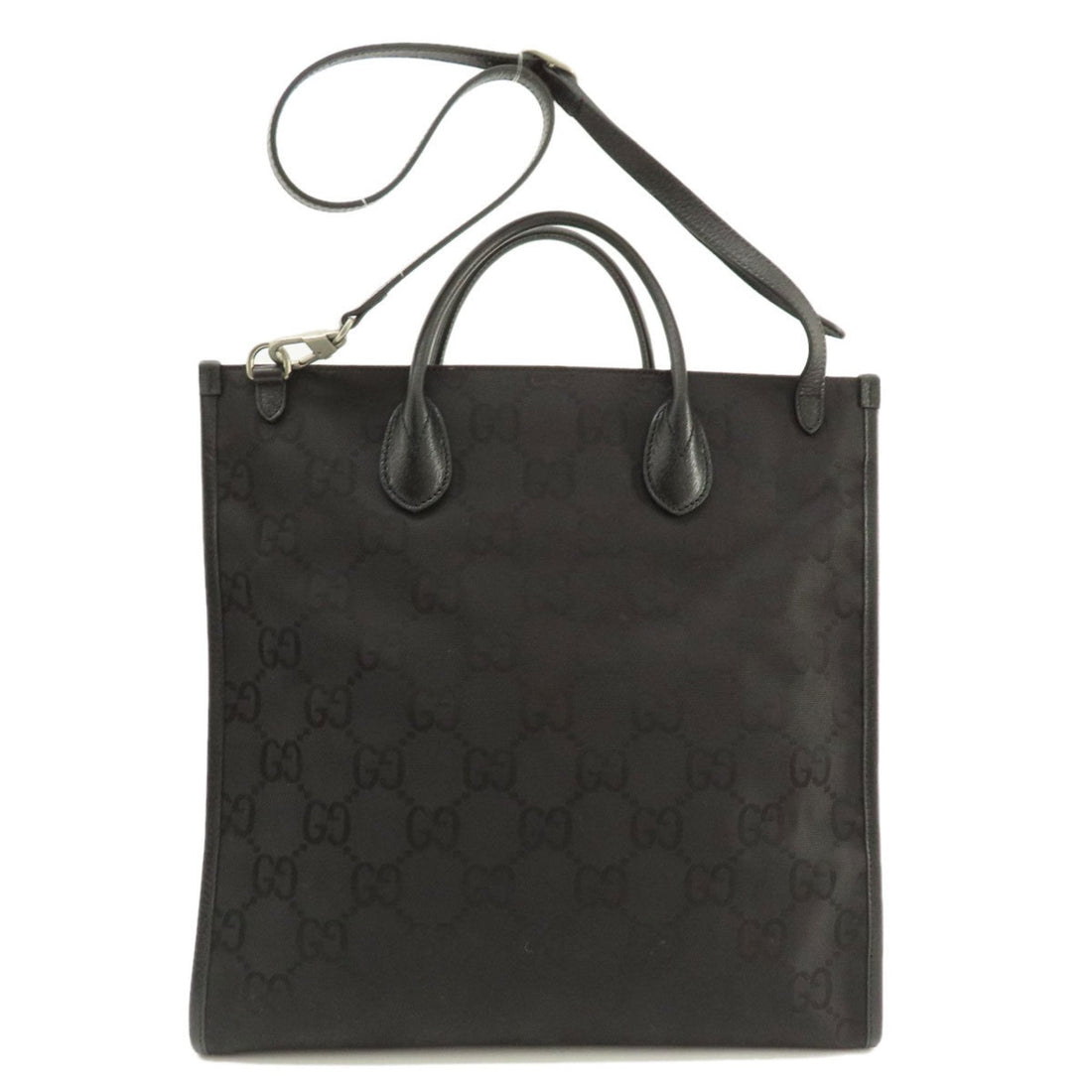 GG Supreme Tote Black Leather Trim
