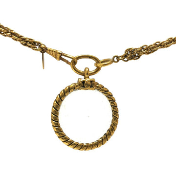 Vintage Medallion Necklace Twisted Rope Chain