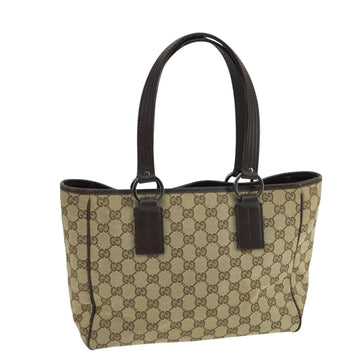 GG Canvas Tote BeigeBrown