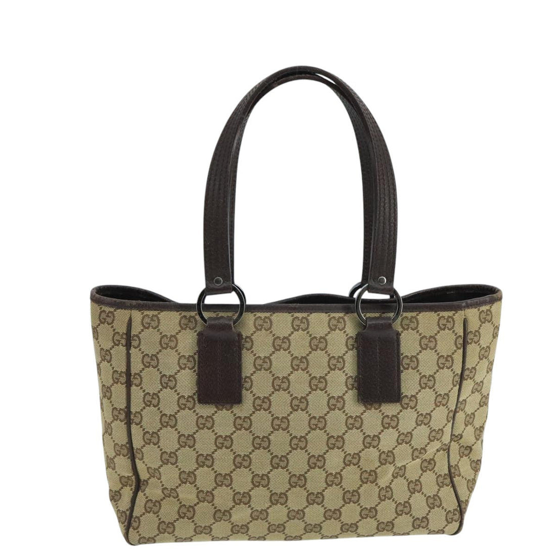 GG Canvas Tote BeigeBrown