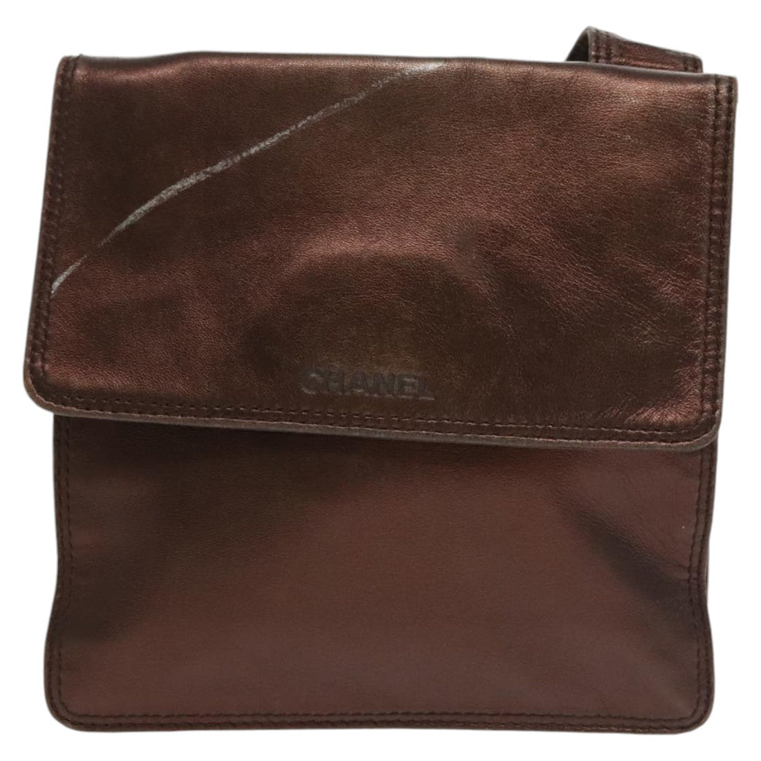 Bronze Leather Shoulder Bag