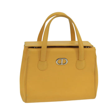 Diorama Handbag Yellow Leather