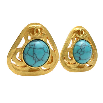 Vintage Turquoise Triangle Earrings