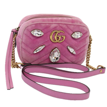 GG Marmont Velvet Shoulder Bag