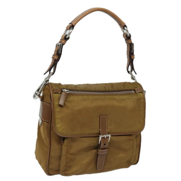 Prada Tessuto Shoulder Bag Brown