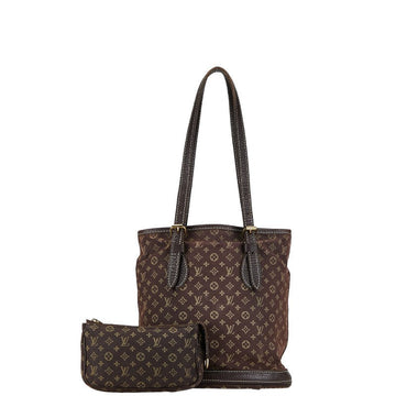 Louis Vuitton Monogram Mini Bucket PM Torch Bag M95226 Eve Brown Canvas Leather  Louis Vuitton
