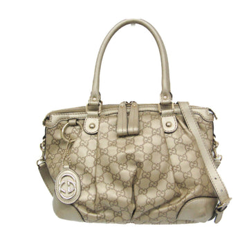 Canvas Shoulder Bag with Shoulder Strap and Metal Fittings