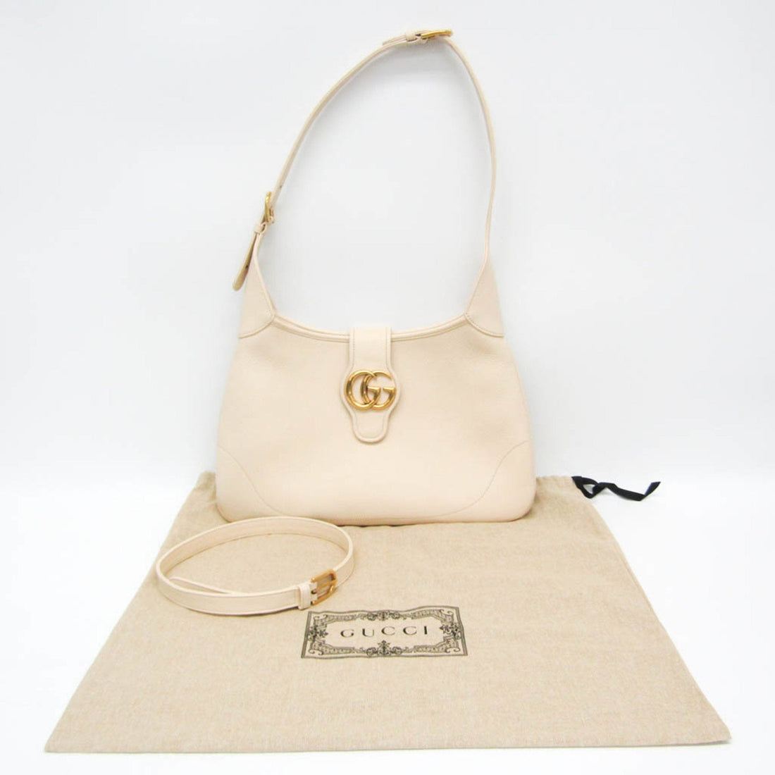 Aphrodite Leather Shoulder Bag with Dust Bag and Strap