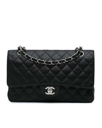 Medium Classic Quilted Leather Double Flap Shoulder Bag