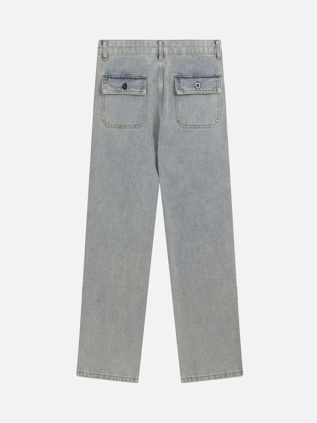 Sneakerland American Washed And Zippered Design Jeans