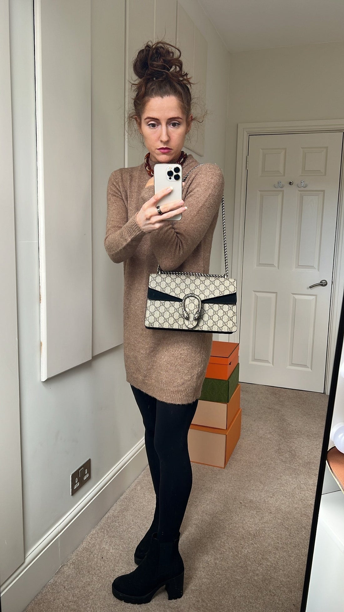 Gucci Dionysus GG Supreme Small Shoulder Bag (RRP £2,220)