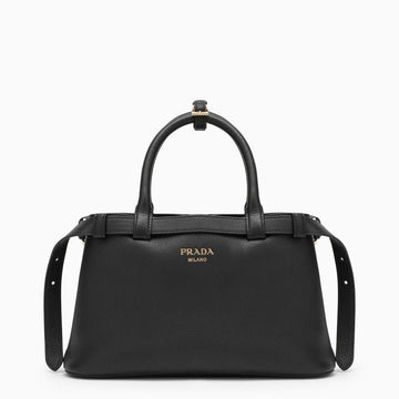 PRADA Mini Leather Buckle Handbag with Belt