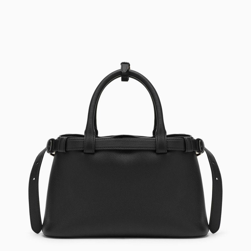 PRADA Mini Leather Buckle Handbag with Belt