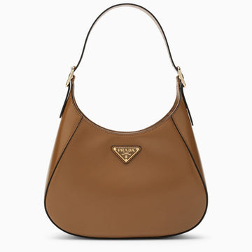 Prada Cleo Brown Leather Shoulder Bag Women