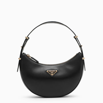 Prada Black Leather Prada Arqué Bag Women