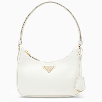 Prada Re-Edition White Mini Bag In Saffiano Women