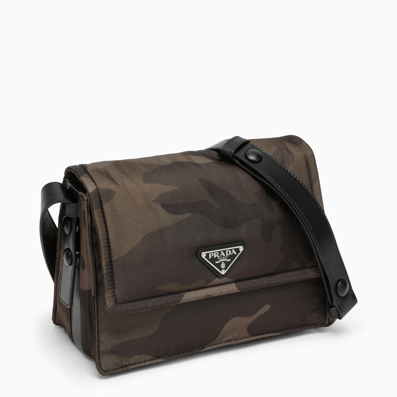 Prada Small Camouflage Shoulder Bag In Padded Re-Nylon Women