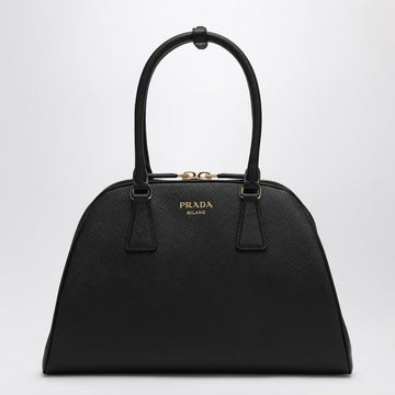 Prada Medium Black Bag In Saffiano Women