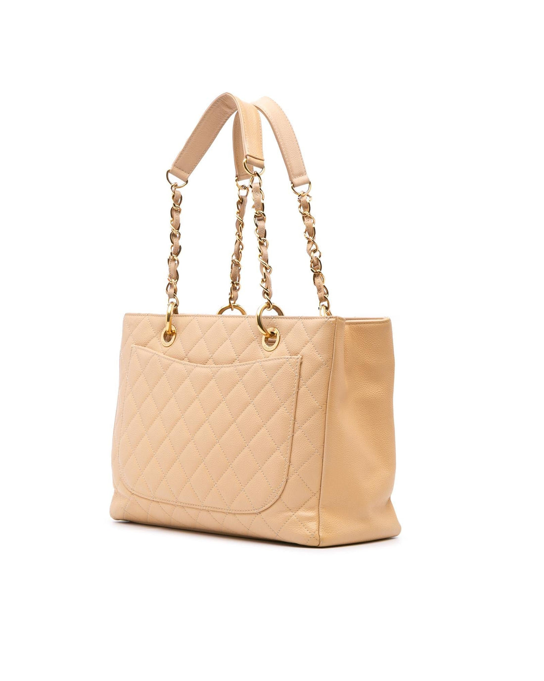 Quilted Leather Grand Shopping Tote with Chain Straps