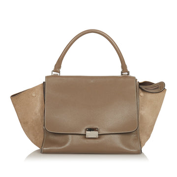 Celine Trapeze Handbag Medium Brown
