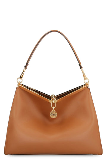VELA LEATHER SHOULDER BAG