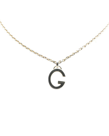 Sterling Silver Pendant Necklace with G Initial