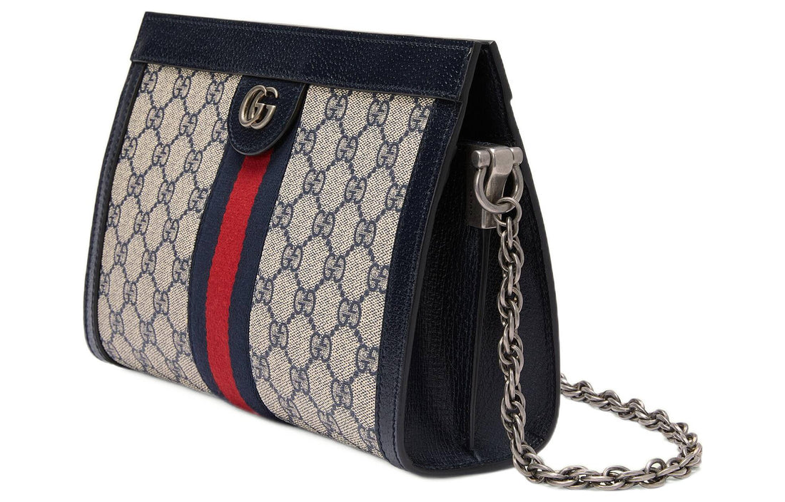 MLB Gucci Ophidia GG Small Shoulder Bag 'Beige Blue' 503877-K05NN-4076