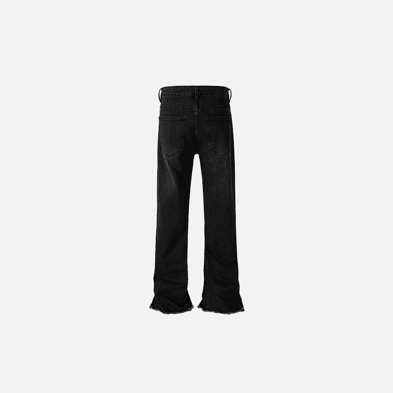 Edgy Black Flared Jeans