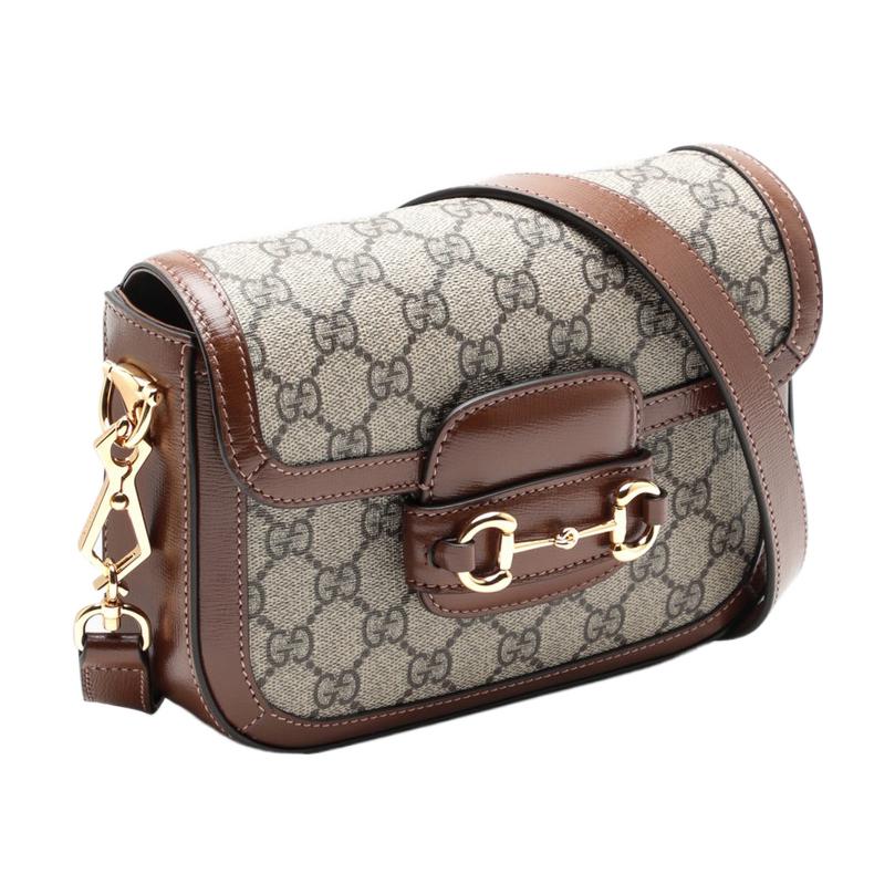 MLB Gucci Horsebit 1955 Retro Shoulder Messenger Bag 'Ebony Brown' 658574-HUHHG-8565