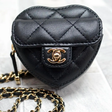 Chanel Heart Shape Matrasse Lambskin Complete with Accessories