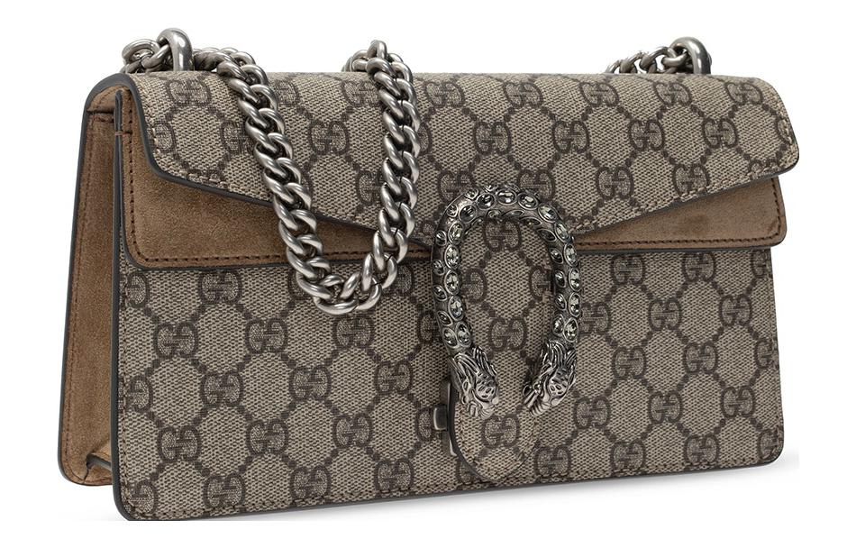 MLB Gucci GG Dionysus Small-Sized Single-Shoulder Bag Grey/Brown 499623-92TJN-8660
