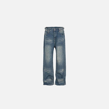 Washed Blue Loose Jeans