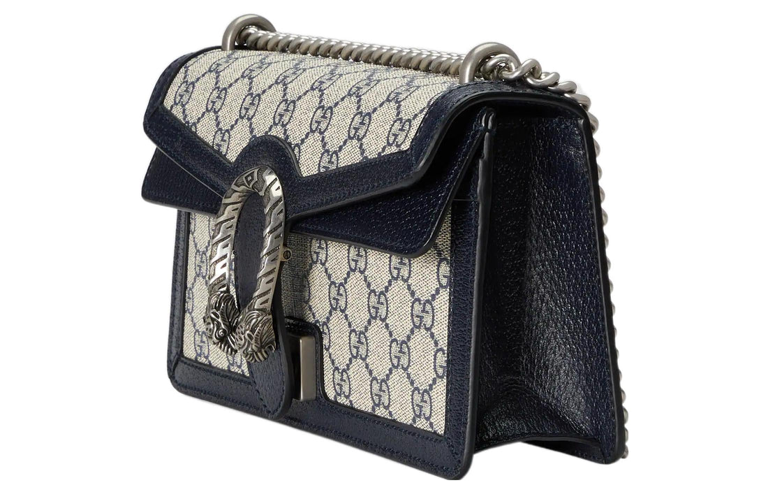 MLB Gucci Dionysus GG Small Shoulder Bag 'Beige Blue Supreme' 499623-K9GSN-4075