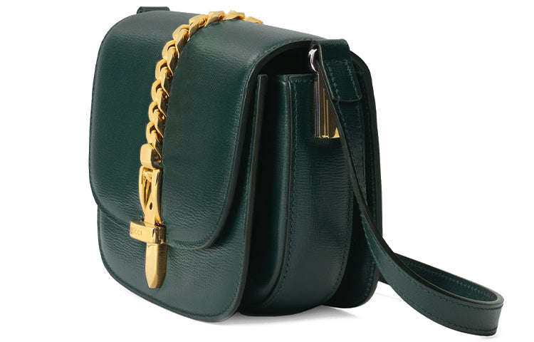 MLB Gucci Sylvie 1969Series Shoulder Bag Mini Green 615965-1DB0X-3020