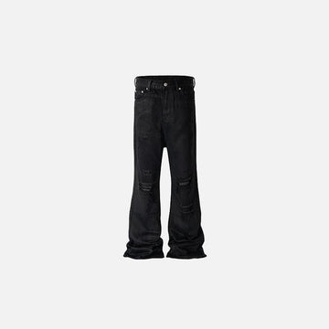 Distressed Baggy Black Jeans