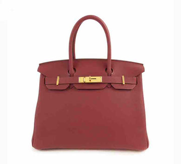 Hermès Birkin 30 Togo Leather Rouge Grenat À 2017