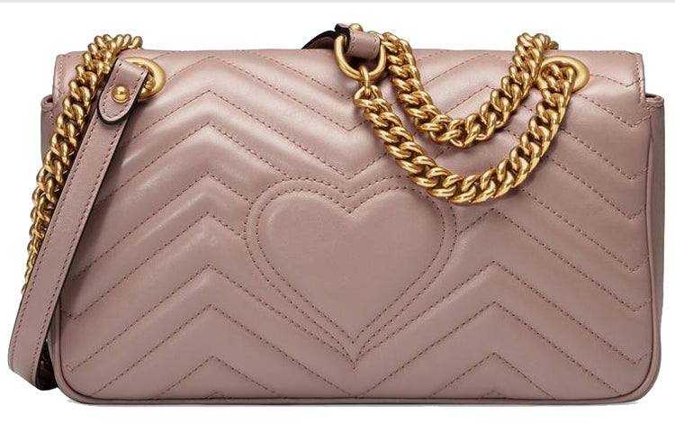 MLB Gucci GG Marmont Matelasse Shoulder Bag 'Dusty Pink' 443497-DTDIT-5729