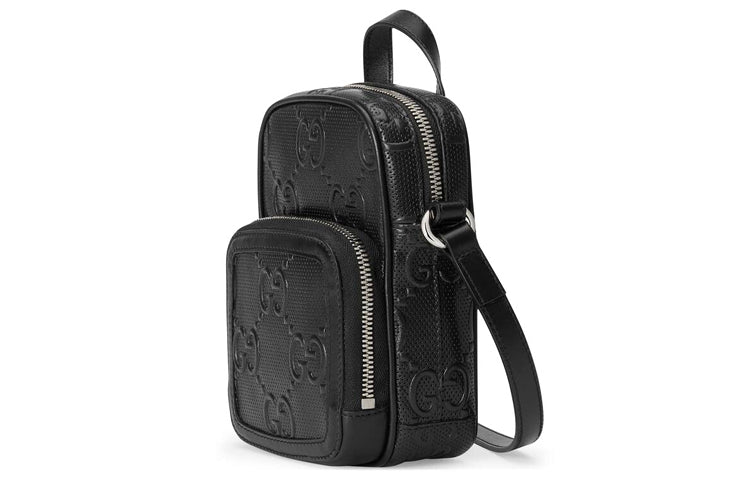 MLB Gucci Logo PatternPrint SingleShoulderBag Black 658553-1W3AN-1000