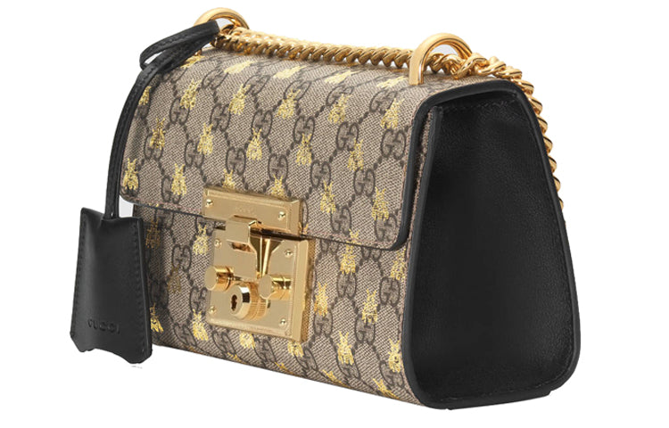 MLB Gucci Padlock Small-Sized Single-Shoulder Bag 'Cream' 409487-9F26G-8319
