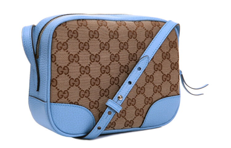 MLB Gucci Logo Canvas Shoulder Messenger Bag / Sky Blue 449413-KY9LG-8611