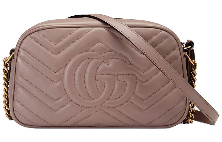 MLB Gucci GG Marmont Small Matelasse Shoulder Bag 'Dusty Pink' 447632-DTD1T-5729