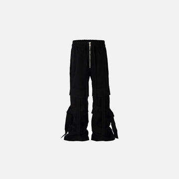 Black Flare Baggy Pants