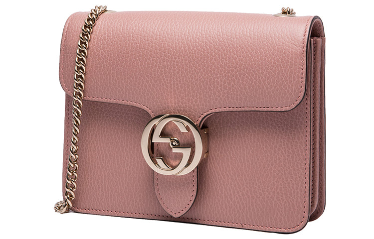 MLB Gucci Leather Bag Single-Shoulder Bag Pink 510304-CAO0G-5806