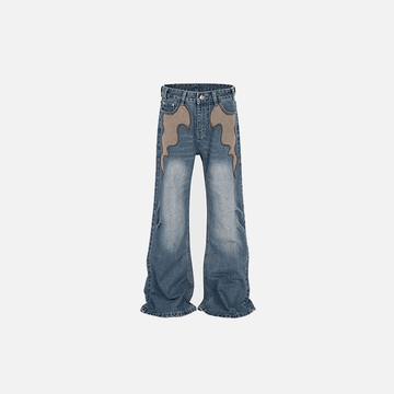 Retro Flare Blue Jeans