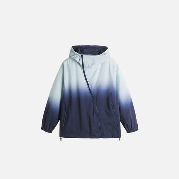Loose Gradient Color Windbreaker Jacket