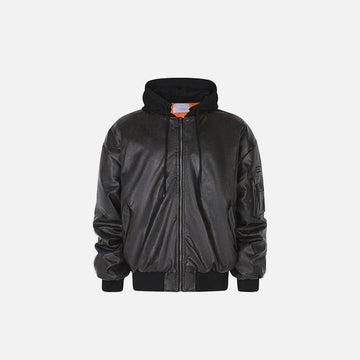 Oversized Loose PU Leather Jacket