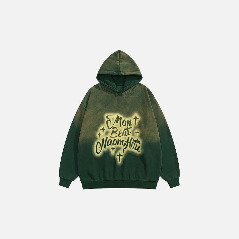 Star Washed Loose Hoodie