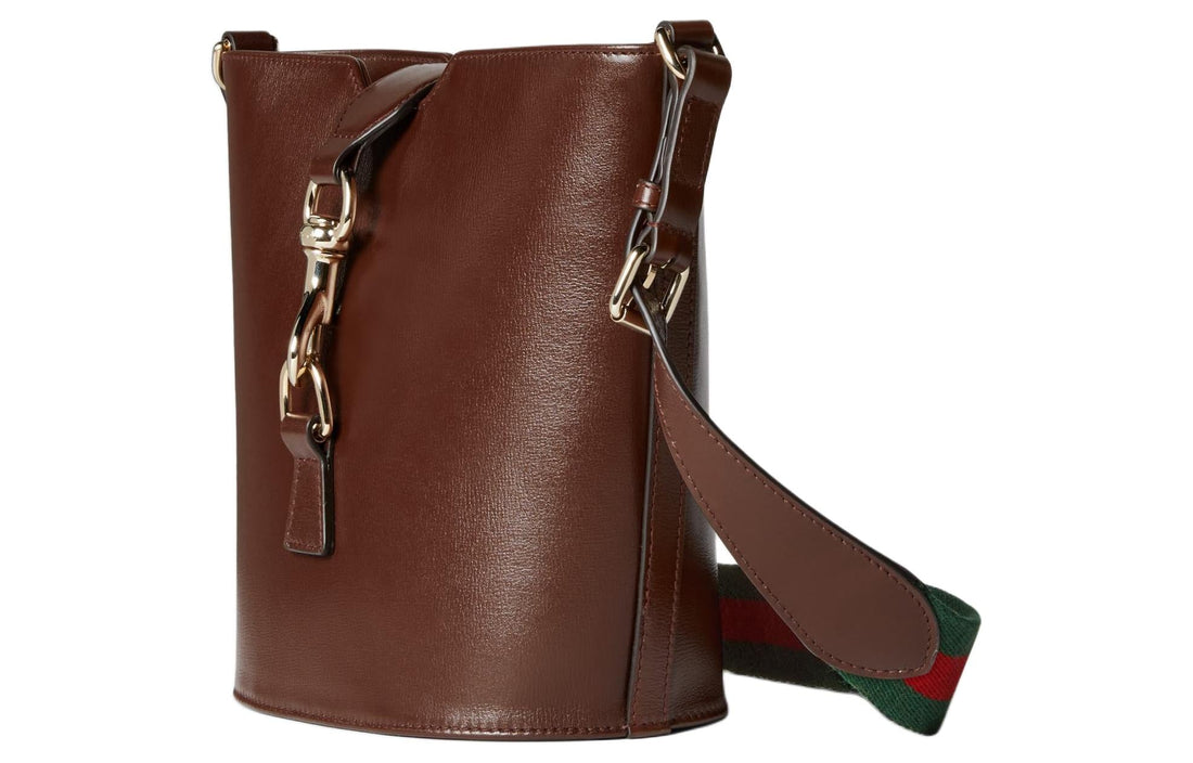 MLB Gucci Mini Bucket Shoulder Bag 'Brown' 782908-AADDY-2246